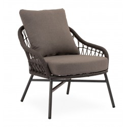 CONJUNTO DE JARDÍN SALONICA (SOFA + 2 SILLONES + MESITA)