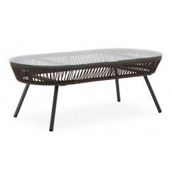 CONJUNTO DE JARDÍN SALONICA (SOFA + 2 SILLONES + MESITA)