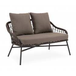 CONJUNTO DE JARDÍN SALONICA (SOFA + 2 SILLONES + MESITA)