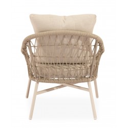 CONJUNTO DE JARDÍN SALONICA (SOFA + 2 SILLONES + MESITA)