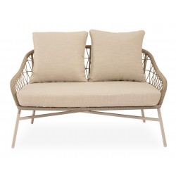 CONJUNTO DE JARDÍN SALONICA (SOFA + 2 SILLONES + MESITA)