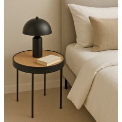 LAMPARA DE SOBREMESA PRUNA DE METAL