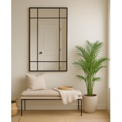 ESPEJO RECTANGULAR TUCSON CON MARCO NEGRO