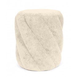 PUFF TAPIZADO DEREK EN TEJIDO TEDDY