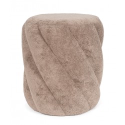PUFF TAPIZADO DEREK EN TEJIDO TEDDY