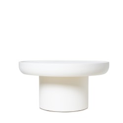 MESA DE CENTRO REDONDA IMARAN DE MANGO Y SIMIL CEMENT