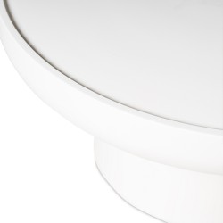 MESA DE CENTRO REDONDA IMARAN DE MANGO Y SIMIL CEMENT