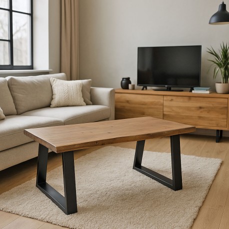 MESA DE CENTRO KABIR DE MADERA DE ACACIA