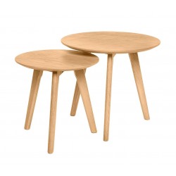 MESITAS AUXILIARES KLAUS DE CHAPA ROBLE