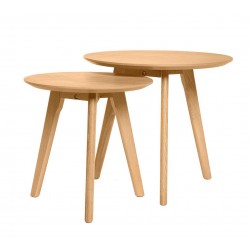 MESITAS AUXILIARES KLAUS DE CHAPA ROBLE