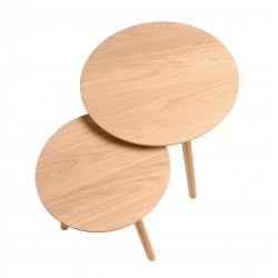 MESITAS AUXILIARES KLAUS DE CHAPA ROBLE