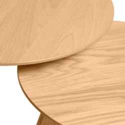 MESITAS AUXILIARES KLAUS DE CHAPA ROBLE