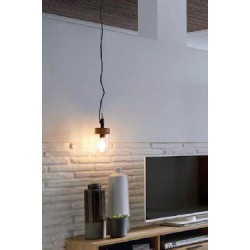 LAMPARA DE METAL Y CRISTAL BIAR