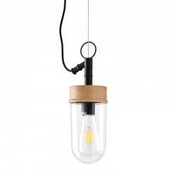 LAMPARA DE METAL Y CRISTAL BIAR