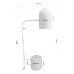 LAMPARA DE SOBREMESA CIRAT CON BASE EN MARMOL
