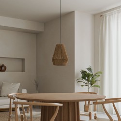 LAMPARA DE TECHO GILET DE CUERDA DE CAÑAMO