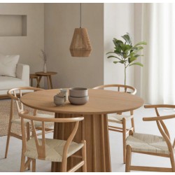 LAMPARA DE TECHO GILET DE CUERDA DE CAÑAMO