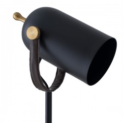 LAMPARA DE SUELO NACIA DE METAL NEGRO