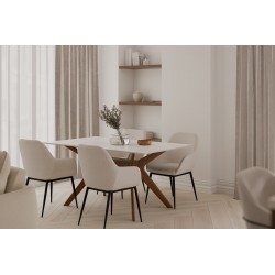 MESA ELOISE 160CM. DE PORCELANICO