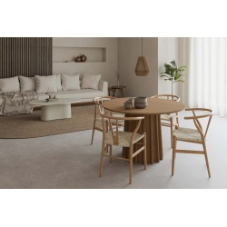 SILLA ADA DE HAYA CON EL ASIENTO DE ENEA NATURAL