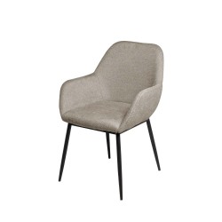 SILLA TAPIZADA CON BRAZOS ISABELLA