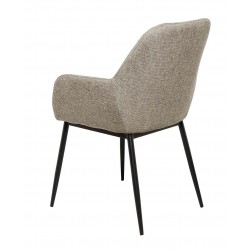 SILLA TAPIZADA CON BRAZOS ISABELLA