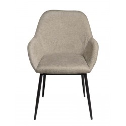 SILLA TAPIZADA CON BRAZOS ISABELLA