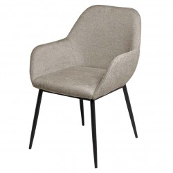 SILLA TAPIZADA CON BRAZOS ISABELLA