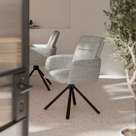 SILLA CON BRAZOS LINDA GIRATORIA