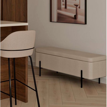 BANQUETA TAPIZADA VIENA CON ALMACENAJE