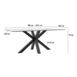 MESA DEMI DE CRISTAL TEMPLADO
