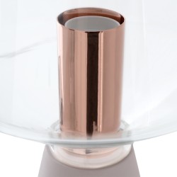 LAMPARA DE SOBREMESA AINA CON BASE DE CEMENTO