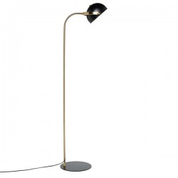 LAMPARA DE SUELO GODALL DE METAL NEGRO