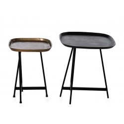 SET DE MESAS AUXILIARES AMIR DE ESTILO INDIO