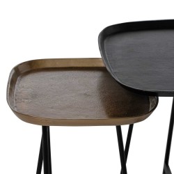 SET DE MESAS AUXILIARES AMIR DE ESTILO INDIO