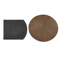 JUEGO DE MESITAS AUXILIARES ARYAN CON TAPAS DE ALUMINIO