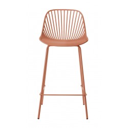 TABURETE PEYTON DE POLIPROPILENO Y PATAS DE METAL