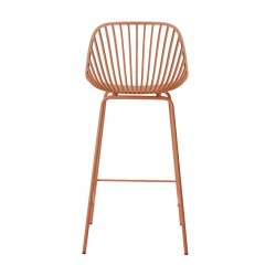 TABURETE PEYTON DE POLIPROPILENO Y PATAS DE METAL