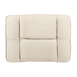 REPOSAPIÉS OVAR TAPIZADO CON BASE METÁLICA