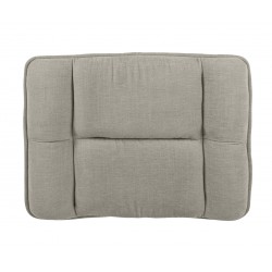 REPOSAPIÉS OVAR TAPIZADO CON BASE METÁLICA