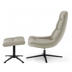 REPOSAPIÉS PARMA TAPIZADO EN POLIÉSTER PARA USO INTERIOR DE ESTILO NÓRDICO