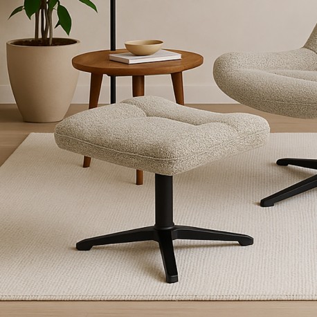 REPOSAPIÉS PARMA TAPIZADO EN POLIÉSTER PARA USO INTERIOR DE ESTILO NÓRDICO