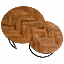 MESA DE CENTRO FARLAN DE MADERA DE MANGO