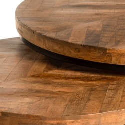 MESA DE CENTRO FARLAN DE MADERA DE MANGO