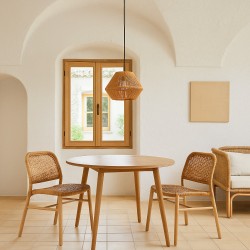 LAMPARA DE TECHO LLAURI DE CUERDA DE CAÑAMO