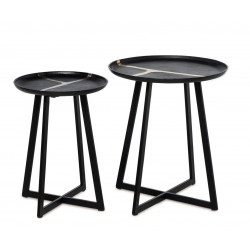 CONJUNTO DE MESITAS AUXILIARES RAHUL DE ESTILO INDIO