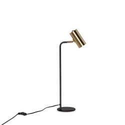 LAMPARA DE SOBREMESA RIOLA CON PANTALLA EN COLOR COBRIZO