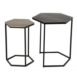 JUEGO DE MESITAS AUXILIARES RUNSHIL DE ESTILO INDIO