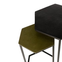 JUEGO DE MESITAS AUXILIARES RUNSHIL DE ESTILO INDIO