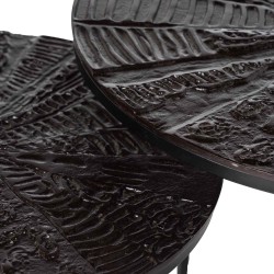 CONJUNTO DE MESAS AUXILIARES SHANKAR DE ESTILO INDIO